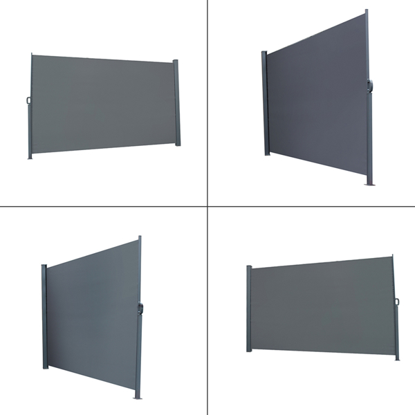 300*180cm 深灰色 侧拉篷 铝铁框架 涤纶布 长方形 N002-3