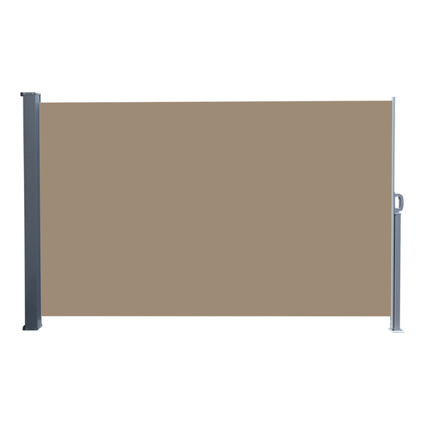 300*160cm 咖啡色 侧拉篷 铝铁框架 涤纶布 长方形 N002-13