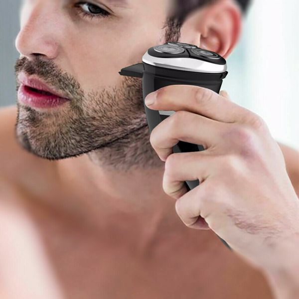 MAX-T 男士电动剃须刀，可充电干湿两用旋转电动剃须刀（黑色）-15