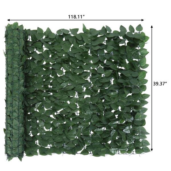 100*300cm 绿色 塑料 952片桃叶网格加密 长方形 庭院栅栏网 庭院 欧洲-11