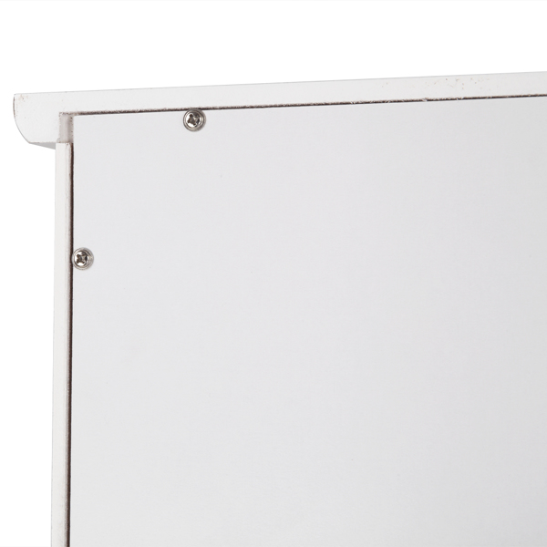 白色 密度板喷漆 三胺贴面刨花板 双门 带叉造型 浴室立柜 马桶柜 N201-18