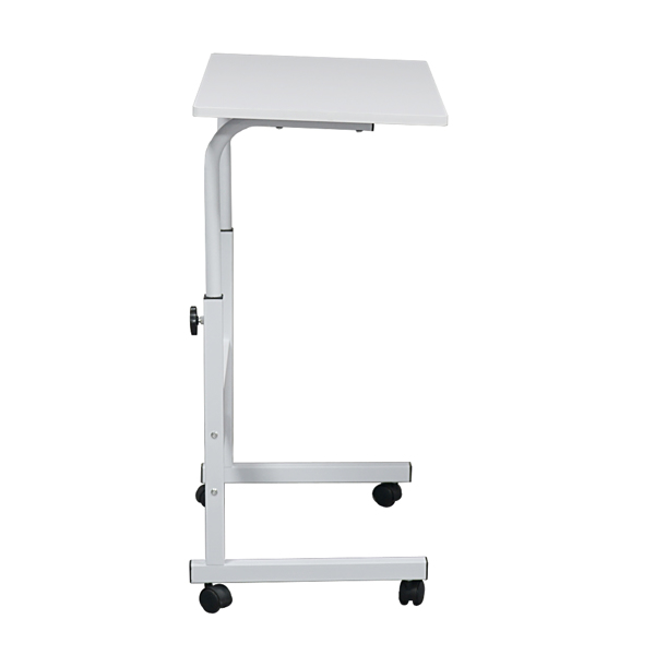 白色桌面 白色挡板 刨花板贴三胺 80cm 电脑桌 可升降 可移动 N301-4