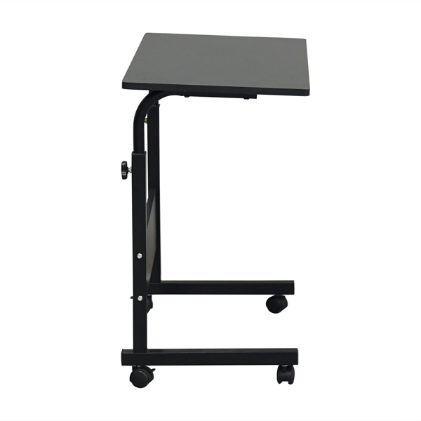 黑色桌面 黑色挡板 刨花板贴三胺 80cm 电脑桌 可升降 可移动-6