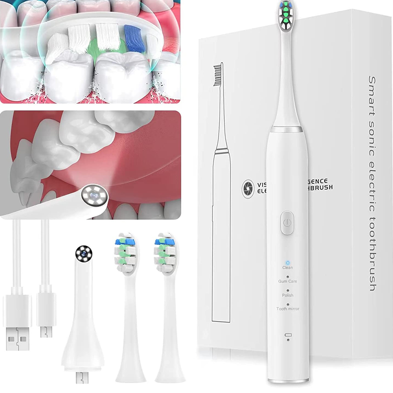 Sonic Electric Toothbrush with Camera