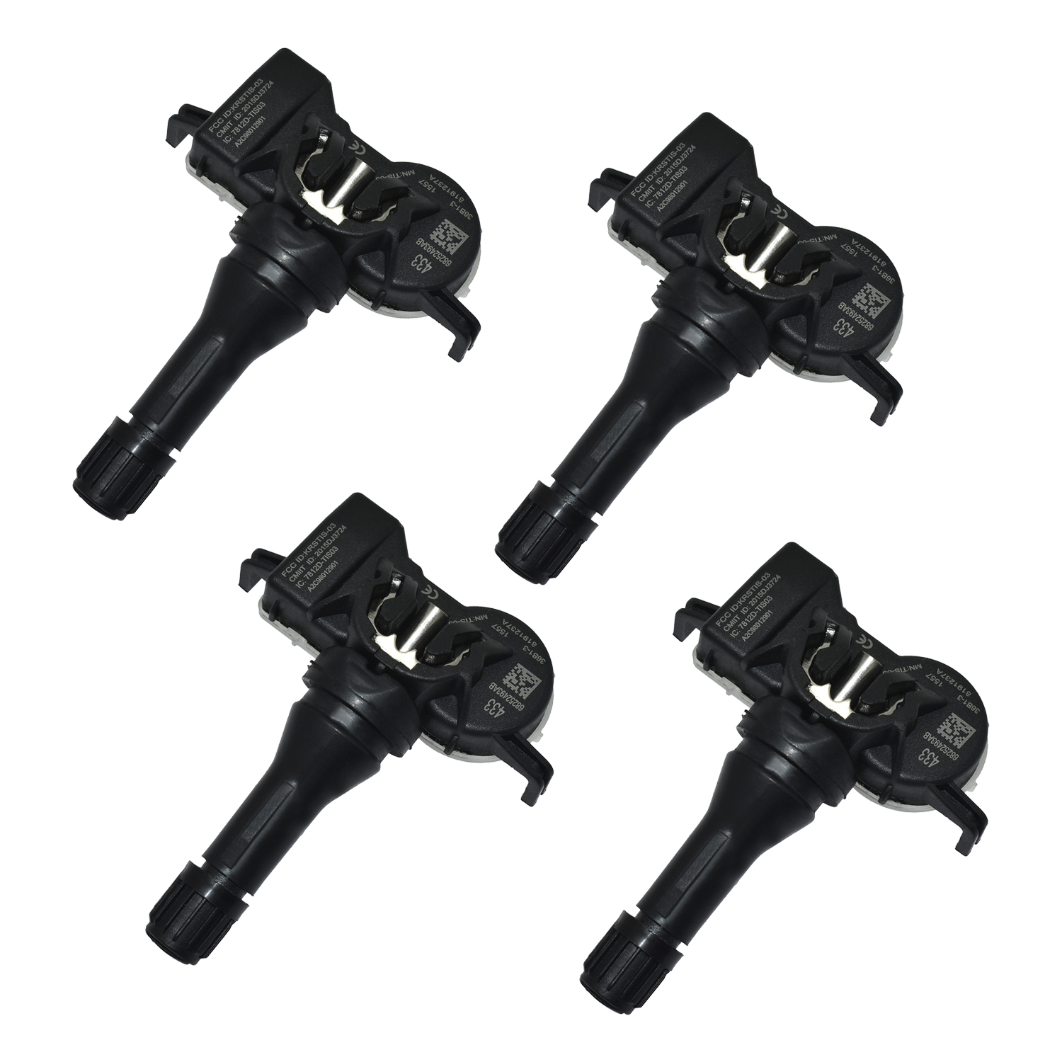 4Pcs TPMS TIRE PRESSURE SENSOR for Dodge Dart Jeep Compass 433Mhz 68252493AB