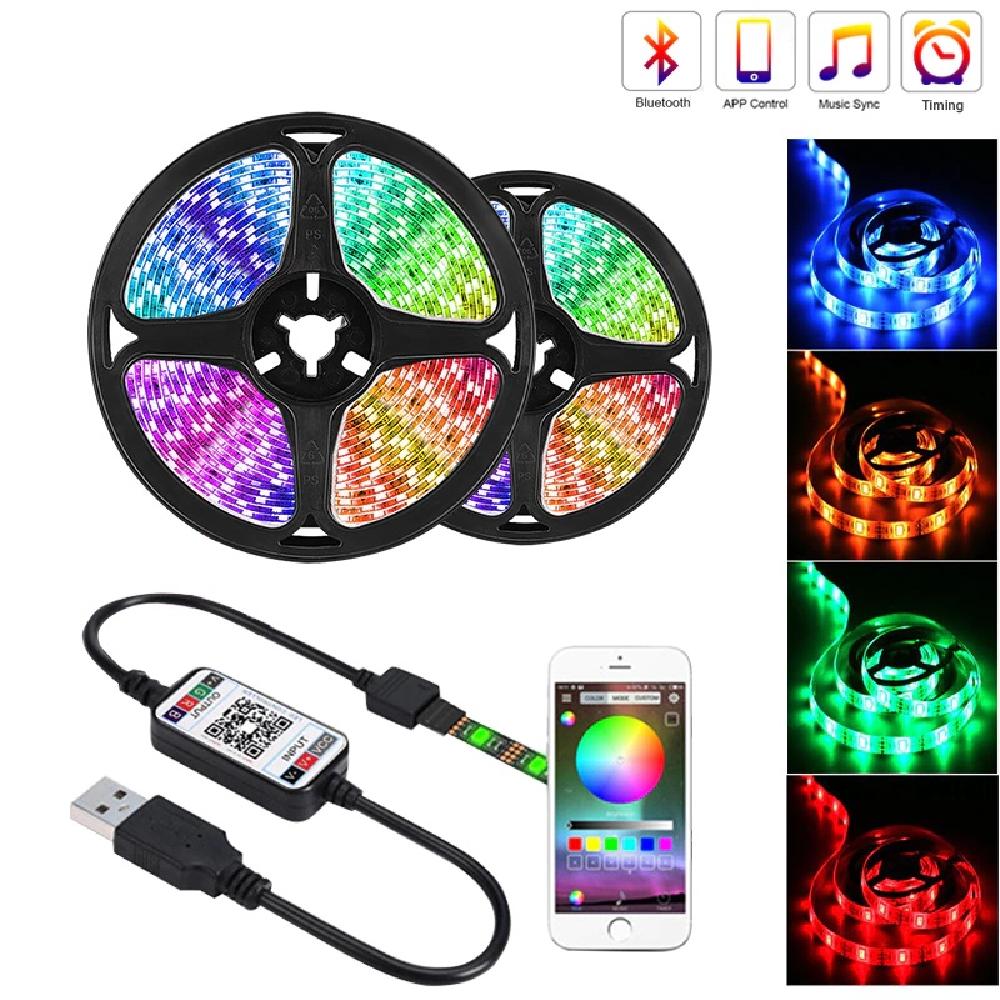 RGB LED Strip Light with Bluetooth Controller