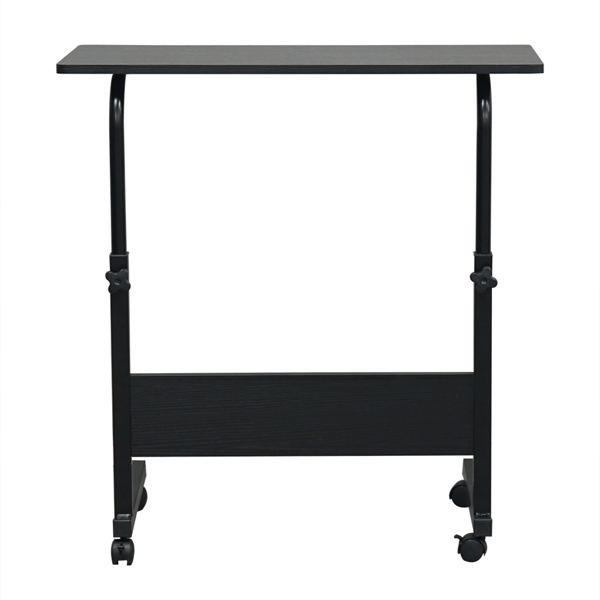 黑色桌面 黑色挡板 刨花板贴三胺 80cm 电脑桌 可升降 可移动-8