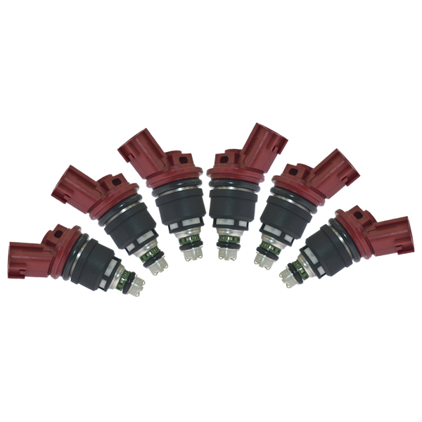喷油嘴6pcs lot Fuel Injectors For Nissan Skyline R33 RB25DET ECR33 300ZX 16600-RR544-4
