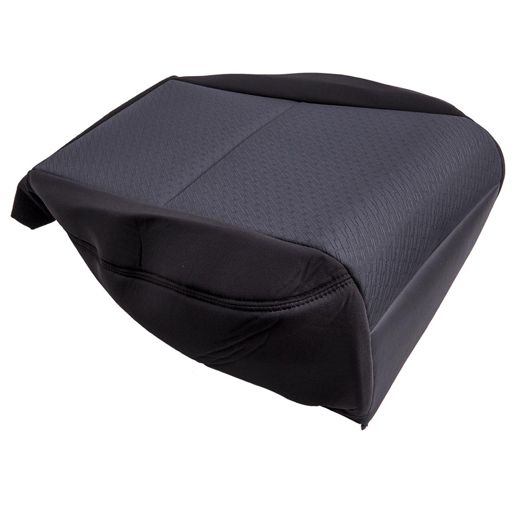 Black Driver Bottom Polyester Cloth Seat Cover For Chevrolet Silverado 2010-2014