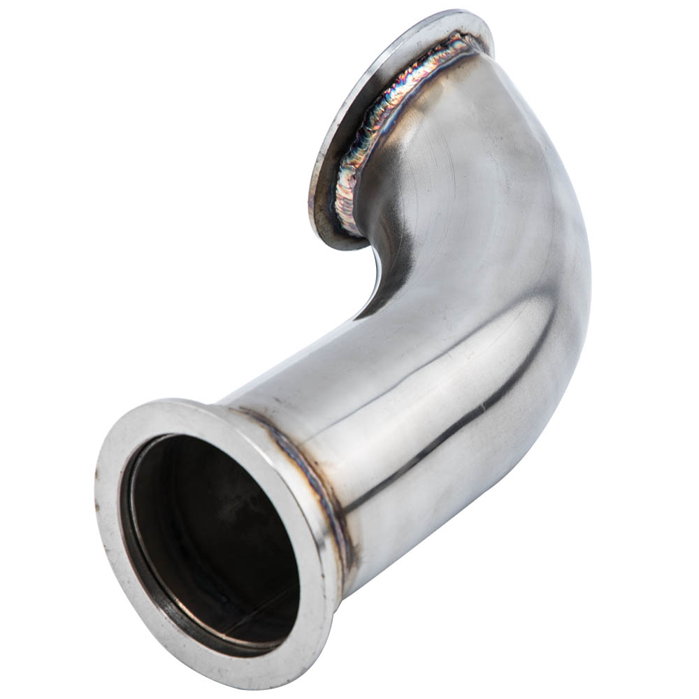 Universal Elbow Adapter Downpipe 90 Degree T304 Stainless 2.5"ID V-band Flange