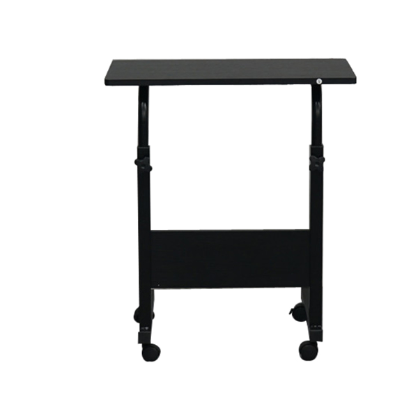 黑色桌面 黑色挡板 刨花板贴三胺 60cm 电脑桌 可升降 可移动-8