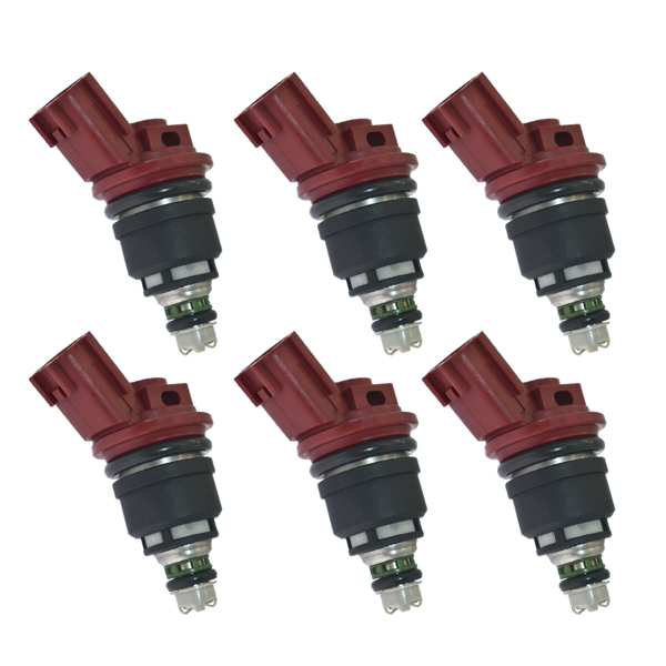 喷油嘴6pcs lot Fuel Injectors For Nissan Skyline R33 RB25DET ECR33 300ZX 16600-RR544-2