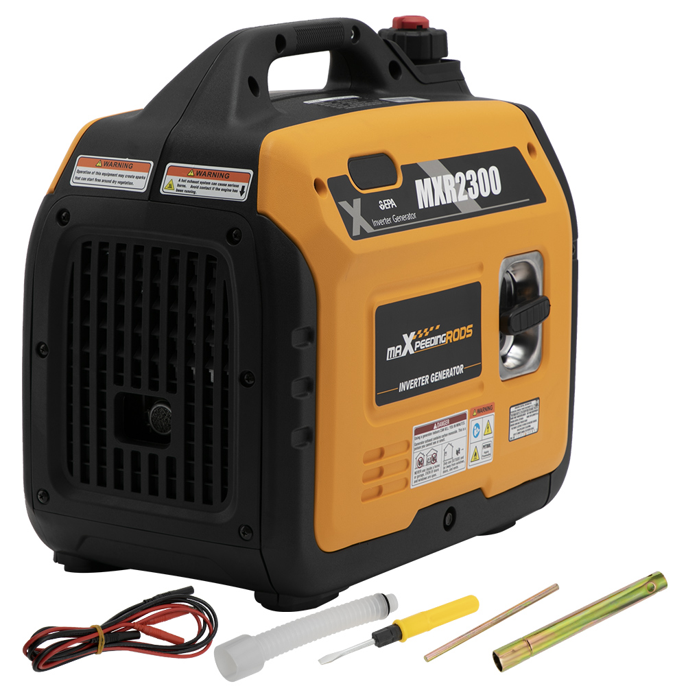 Portable Inverter Generator 2300W 2.3KW 1800W Super Quiet Lightweight Inverter Generator 58.9 dB ,40 lbs For RV Camping