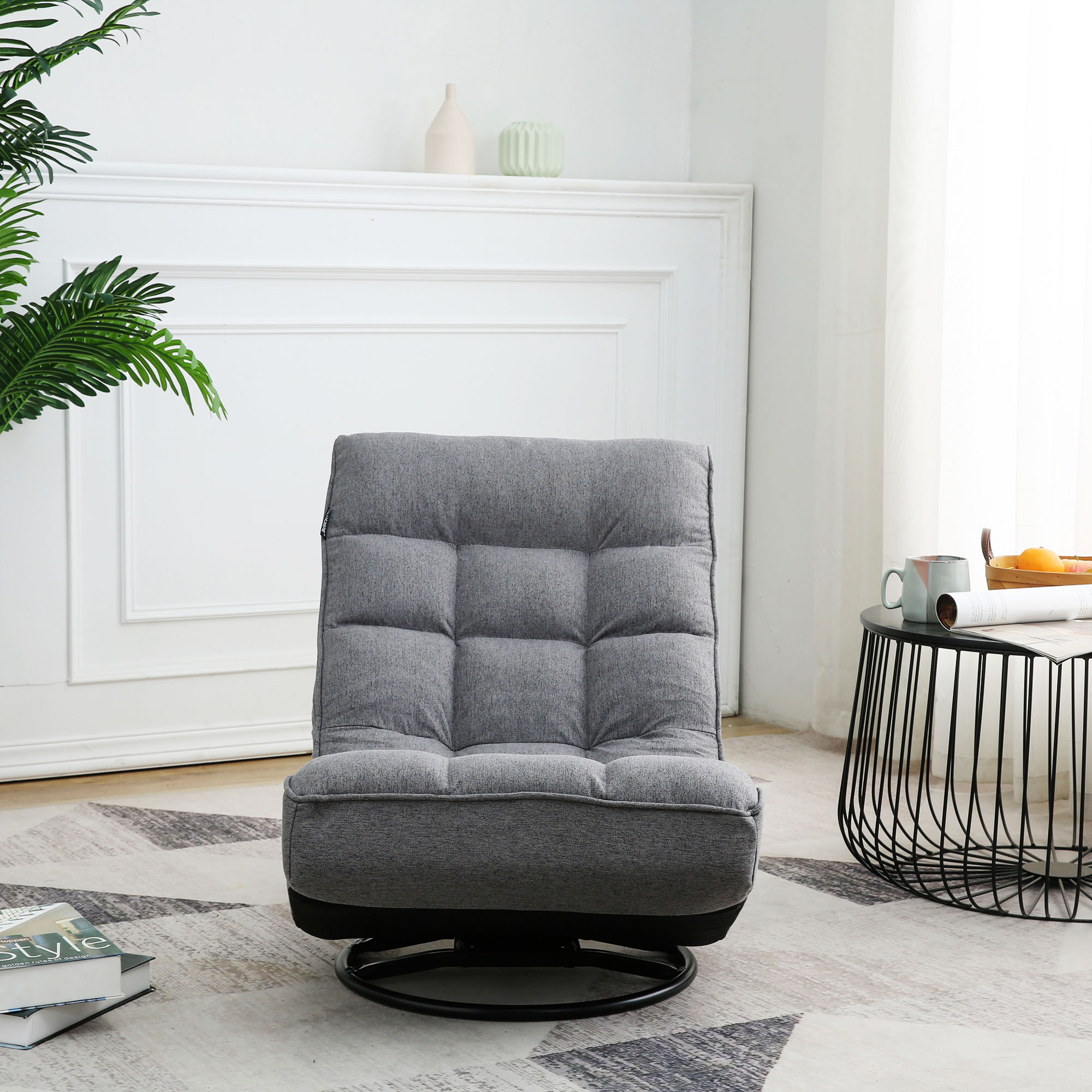 360 degree swivel lazy chair,42 position backrest adjustable folding chair,comfortable padded backrest,lazy sofa chair for teenagers and adults,video game chair can be placed in bedroom,living room