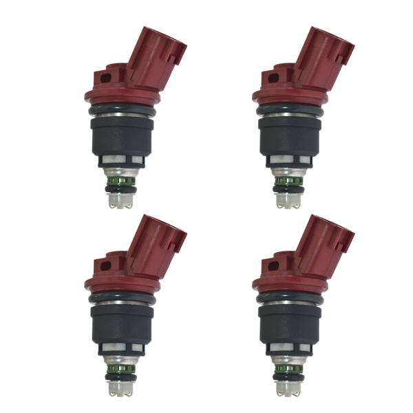 喷油嘴4pcs lot Fuel Injectors For Nissan Skyline R33 RB25DET ECR33 300ZX 16600-RR544-2