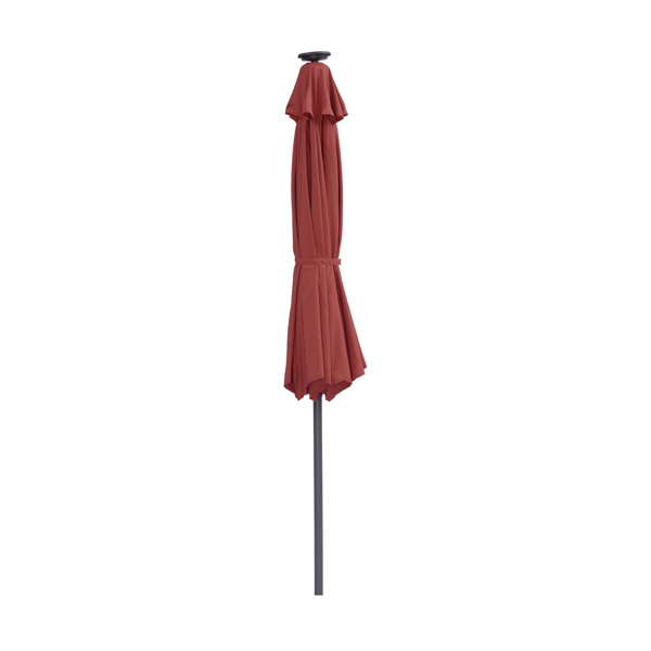 9英尺户外太阳能LED灯伞(红色)-6