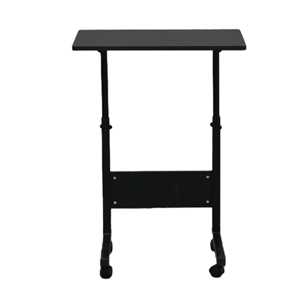 黑色桌面 黑色挡板 刨花板贴三胺 60cm 电脑桌 可升降 可移动-11