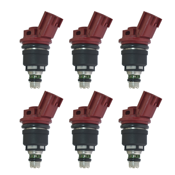 喷油嘴6pcs lot Fuel Injectors For Nissan Skyline R33 RB25DET ECR33 300ZX 16600-RR544-3