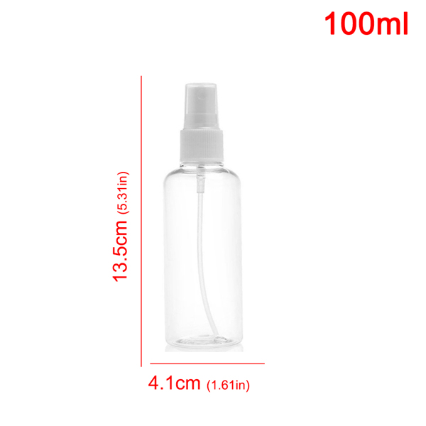 10pcs一组 透明分装小喷瓶 pet喷雾瓶 100ml
