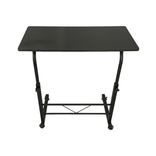 黑色桌面+黑色管架 刨花板贴三胺 80cm 电脑桌 可升降 可移动 N003-13