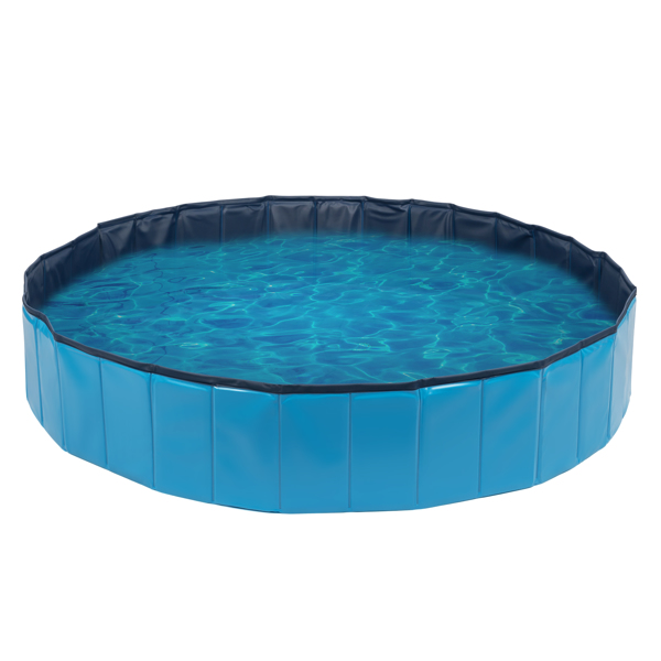 160*160*30cm 可折叠 折叠泳池 蓝色 PVC MDF板 N001-1
