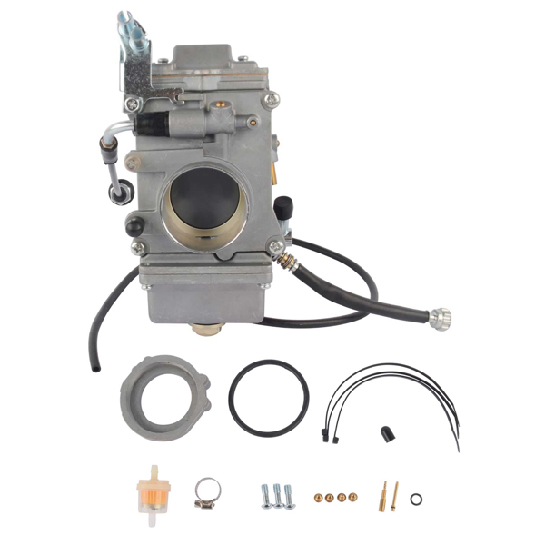 化油器 Carburetor For HSR45 45mm Harley-Davidson EVO Twin Cam With Choke Cable CNC Filter-2