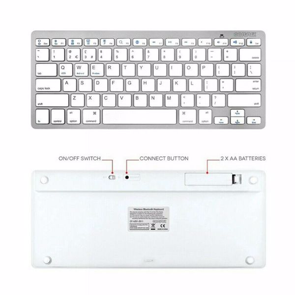  通用无线键盘 X6 银(不带电)-4