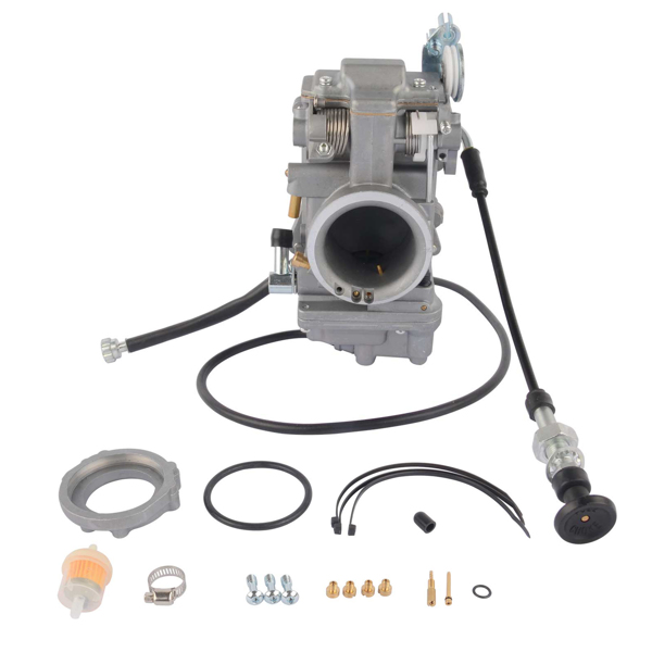 化油器 Carburetor For HSR45 45mm Harley-Davidson EVO Twin Cam With Choke Cable CNC Filter-1