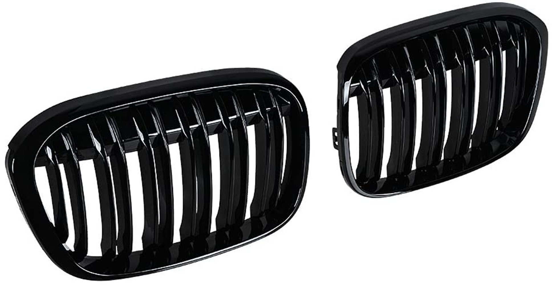 LEAVAN For BMW X-Series F48 F49 X1 16-19 Gloss Black Front Hood Kidney Grille