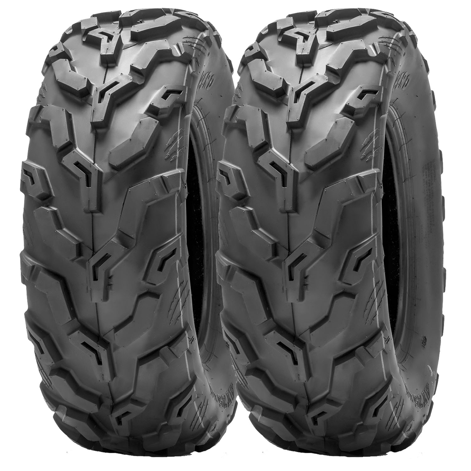 Set Of 2 25x8-12 ATV UTV Tires 6Ply Heavy Duty All Terrain 25x8x12 Replacement Tires