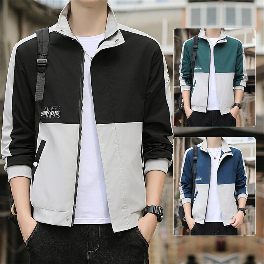 New Design Men's Jackets with Letter Printings Fashion Autumn Clothing Casual Outdoor Jacket