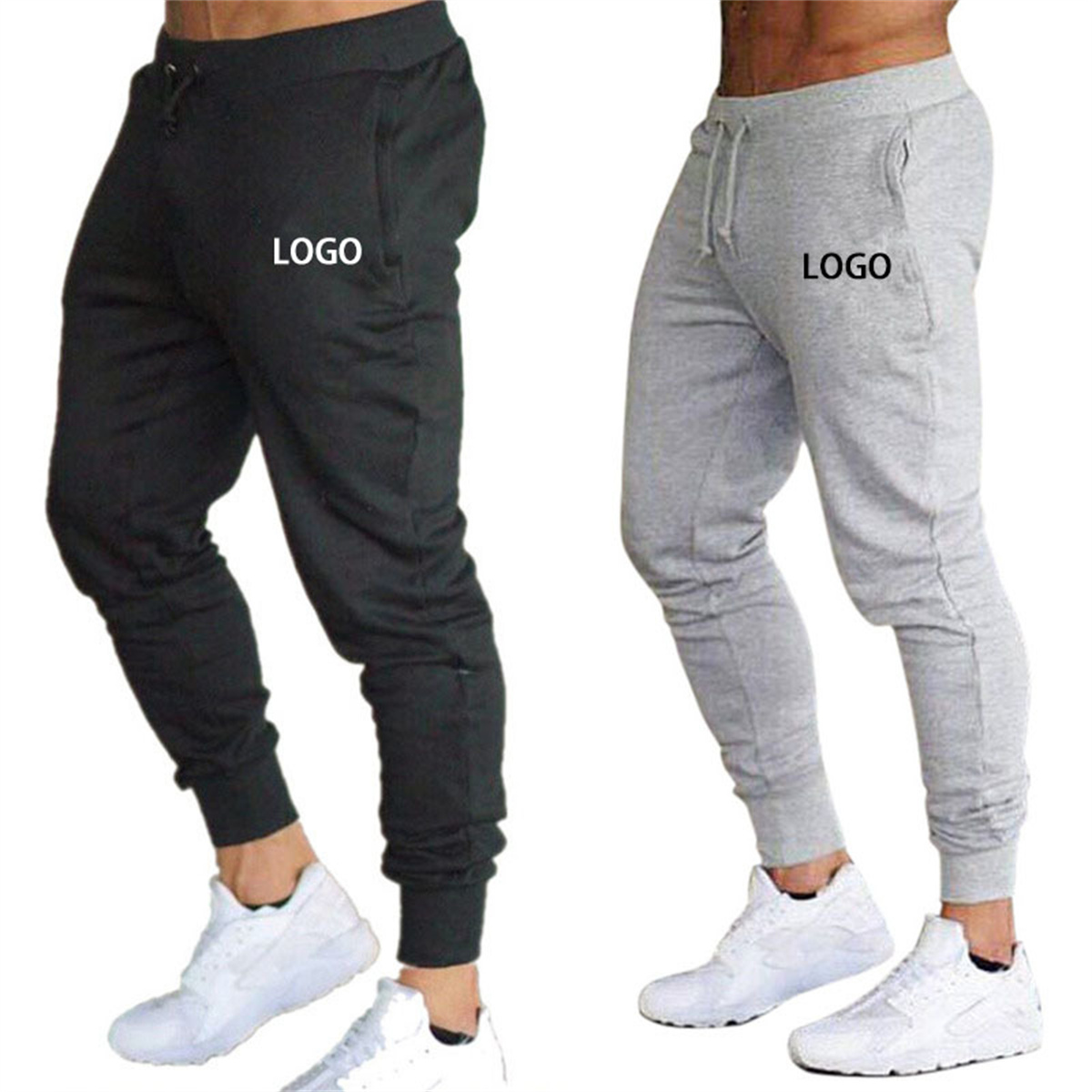 Wholesale Custom Logo Label Casual Sports Leggings Sweatpants Plus Size Training Clothes Jogger Trousers