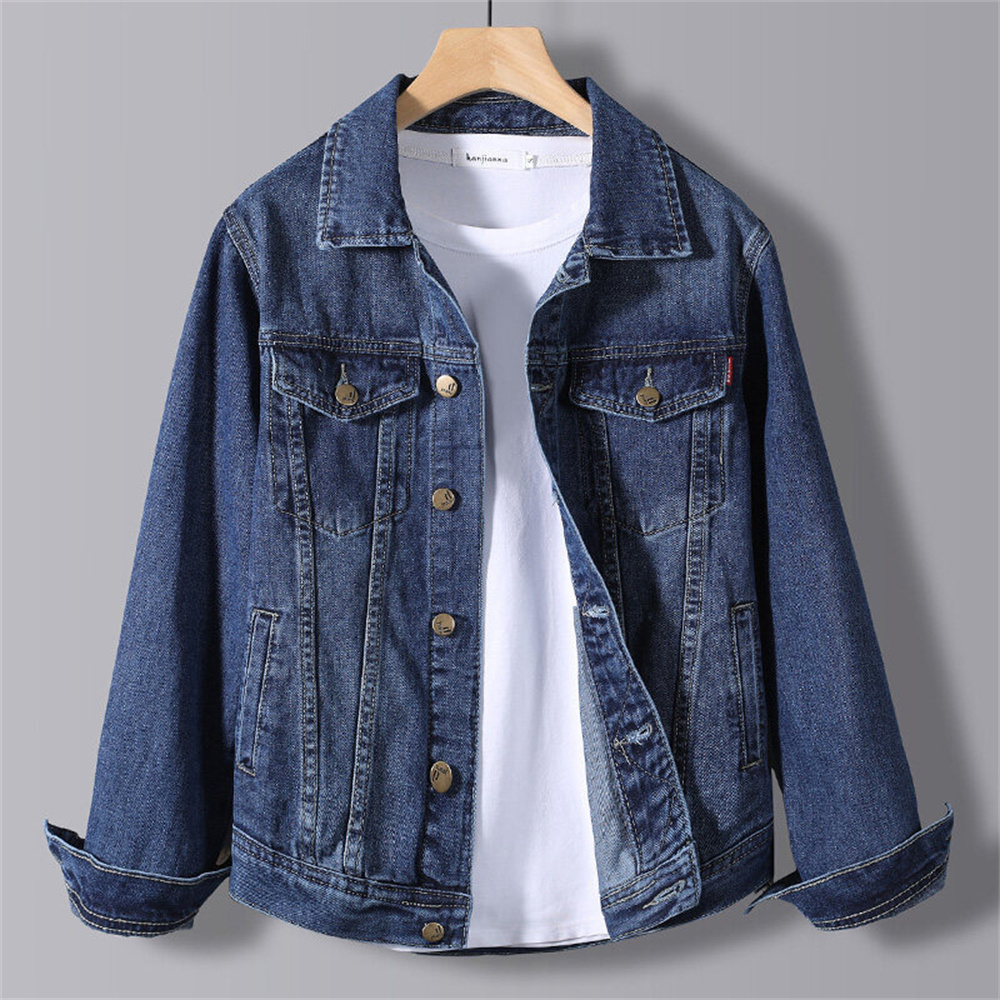 2022 Spring New Men's Denim Jacket Male Korean Version of The Trend Handsome Outer Clothes Student Jacket Men