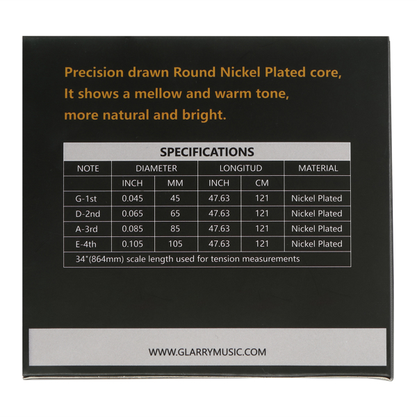 【AM不售卖】Glarry GBS-02 中档 度镍线 琴弦 电贝斯-3
