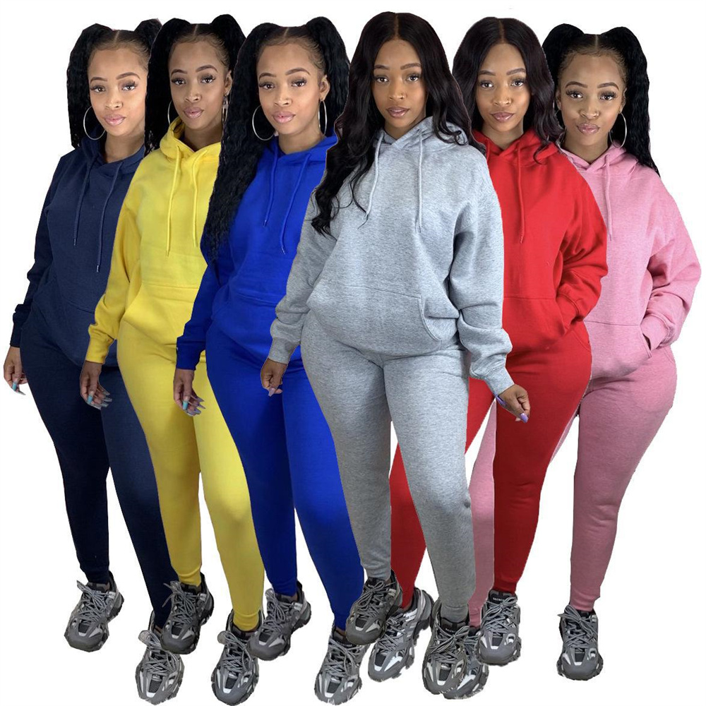 Street Styles Drawstring Tie Tracksuits Design Women'S Suits Sportswear Two Piece Set Women Clothing