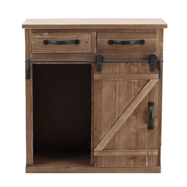 (旧编码：05918906） 经典款复古色美式乡村风单谷仓门带2个抽屉复古木艺橱柜（MR-JJ023）-8