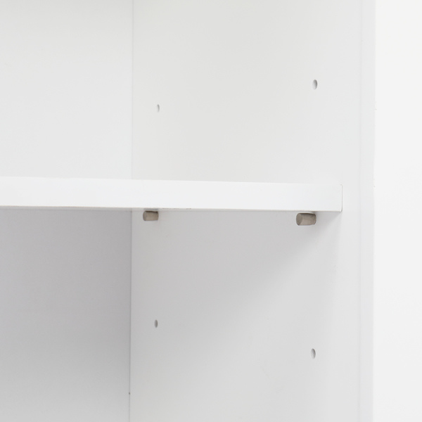 白色 密度板喷漆 三胺贴面刨花板 双门 浴室立柜 雕花 N201-11