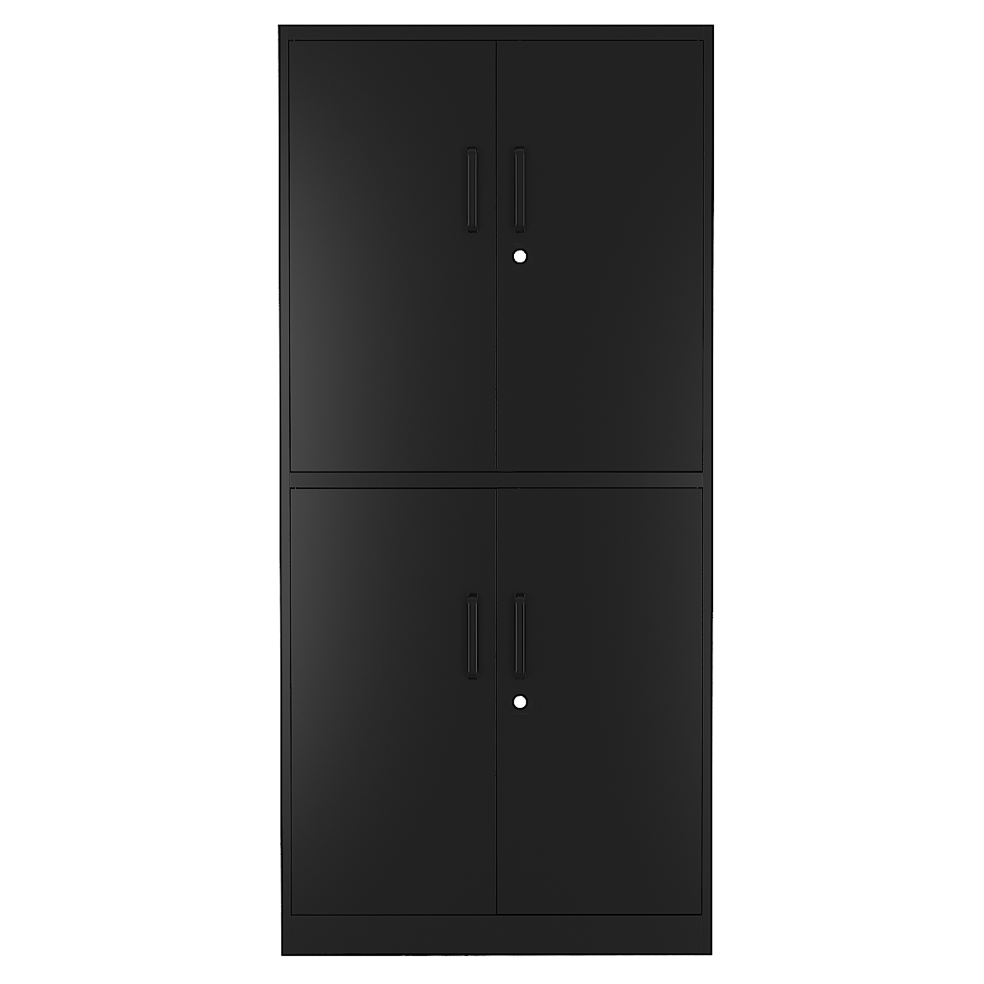 Metal Storage Cabinet, Lockable Steel Office Storage, File Cabinet with Doors ,Large Capacity ,Storage Cabinet for Home Office Garage，Black