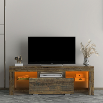 电视支架LED RGB灯，平板电视柜，游戏控制台-在休息室，客厅和卧室