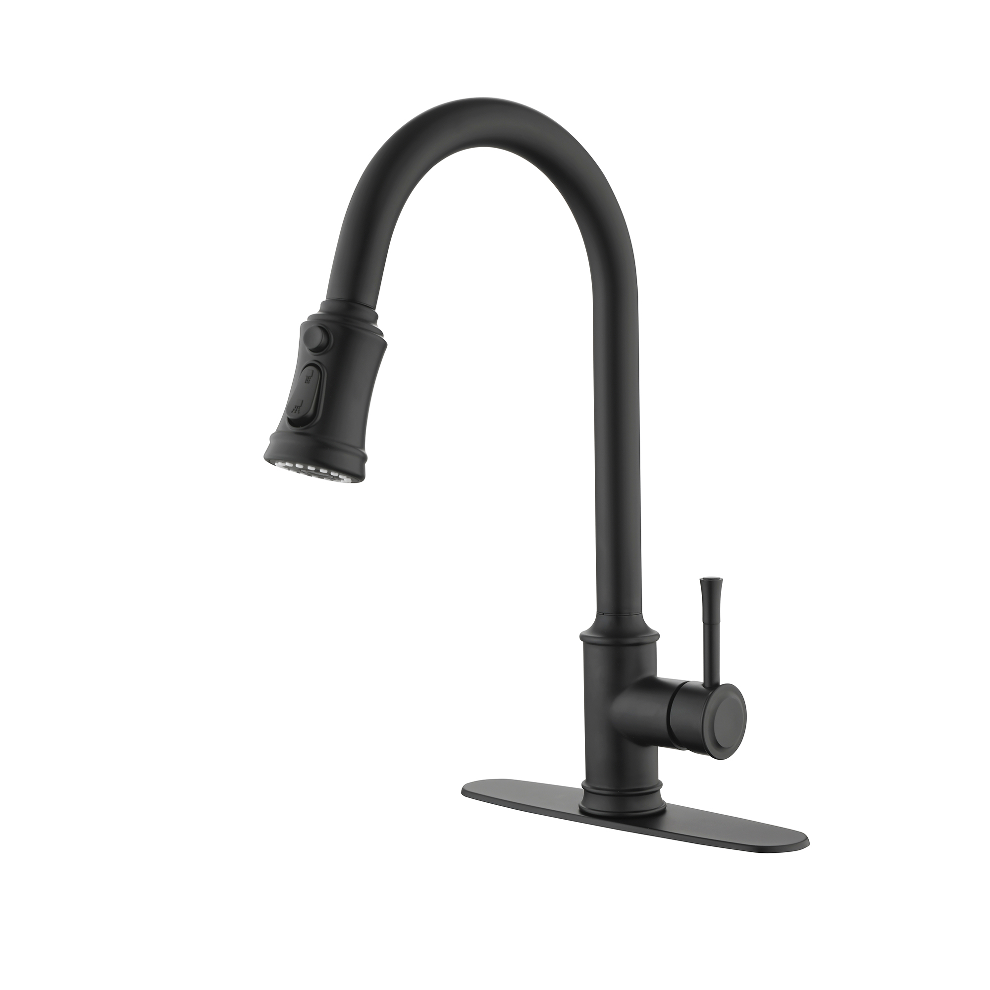  Single Handle High Arc Pull Out Kitchen Faucet,Single Level Stainless Steel Kitchen Sink Faucets with Pull Down Sprayer