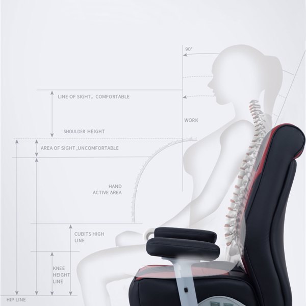 中背气垫式人体工学椅-5