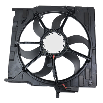散热器风扇 Radiator Cooling Fan Assembly Single Fan 17428618238 400W For BMW X5 2007-2010