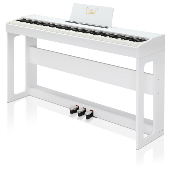 【AM不售卖】Glarry GDP-104/A-815 不带琴凳重锤键盘 无盖 白色 电钢琴-2