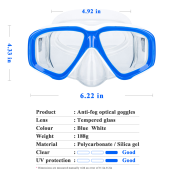 夏季游泳镜/成人潜水镜带鼻罩游泳防护潜水面罩