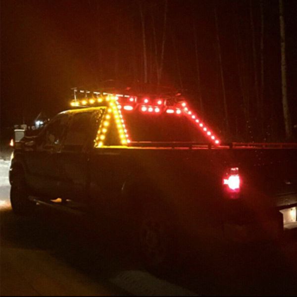 10pcs 圆形0.75英寸中网小黄灯3SMD卡车边灯适用转向灯尾灯警示灯 金属壳 红色-5