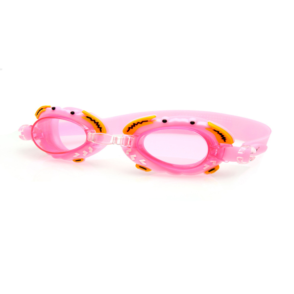 儿童防水防雾泳镜+泳帽+游泳包+鼻夹耳塞4件套 粉色-2