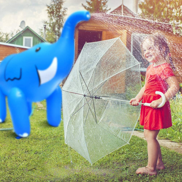 充气喷水大象户外庭院夏季泳池派对水上玩具,适合后院使用-11