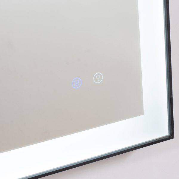 36英寸LED照明浴室壁挂镜，高流明+防雾单独控制-20