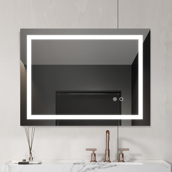 LED照明浴室壁挂镜，高流明+防雾单独控制+调光功能-8