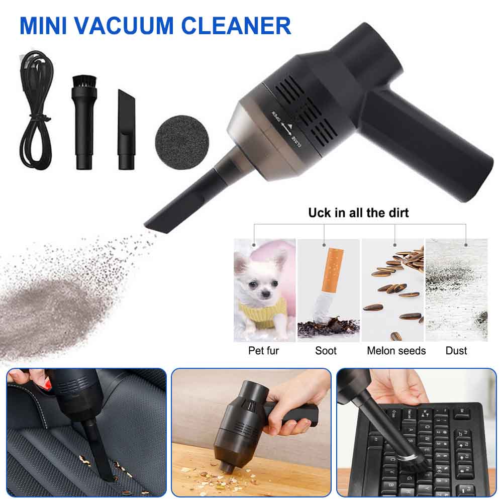 Electric Portable Cordless Air Duster Keyboard PC Car Cleaner Tool Rechargeable